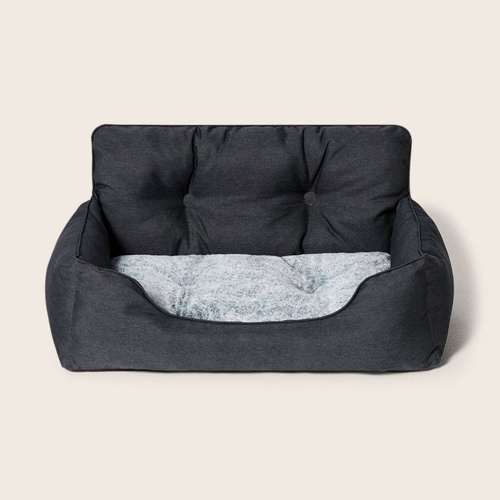 Snooza Travel Water-Resistant Durable Cosy Pet Dog Bed Black Small