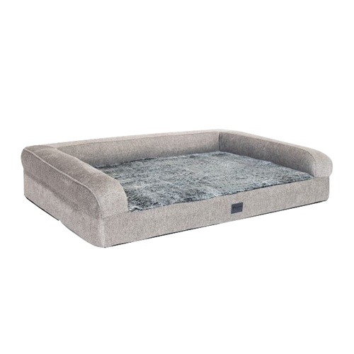 Superior Pet Orthopaedic Pet Sofa Non-slip Base Artic Faux Fur Small