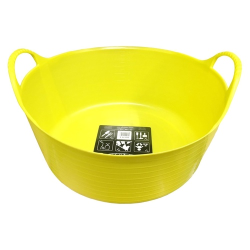 Tubtrug Non Toxic Flexible Strong Bucket Shallow Yellow Large 35L