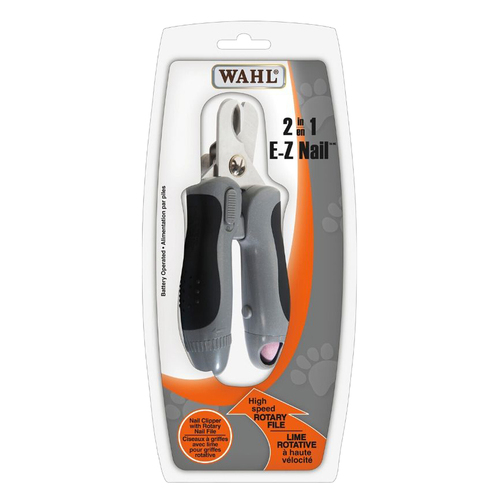Wahl 2 in 1 E-Z Nail Clipper & Filer Battery Operated for Pets