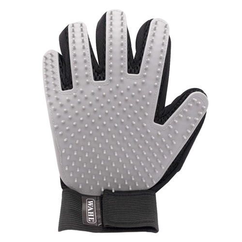 Wahl De-Shedding Pet Grooming Hand Glove for Cats & Dogs Grey