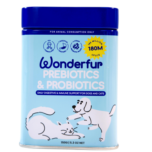 Wonderfur Prebiotics & Probiotics Digestive & Immune Support for Dogs & Cat 150g
