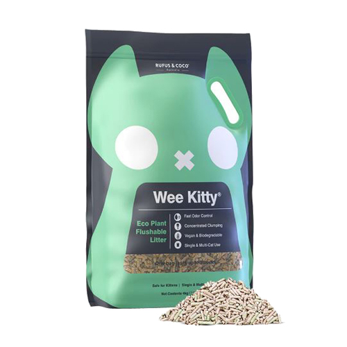 Rufus & Coco Wee Kitty Eco Plant Flushable Pet Cat Litter 4kg
