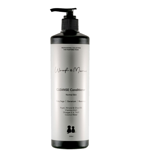 Woof & Meow Cleanse Dogs & Cats Grooming Conditioner 500ml