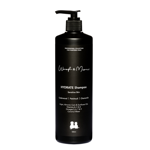 Woof & Meow Hydrate Dogs & Cats Grooming Shampoo 500ml