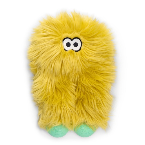 West Paw Rowdies Astrid Interactive Play Plush Dog Squeaker Toy Citrus