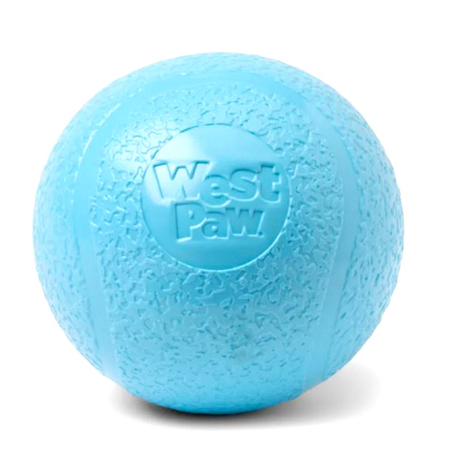 West Paw Boundr Ball Interactive Play Dog Toy Aqua Blue Large 8cm