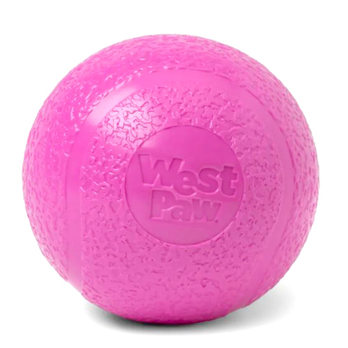 West Paw Boundr Ball Interactive Play Dog Toy Hot Pink Large 8cm