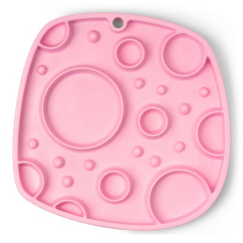 West Paw Bubbles Feast Mat Pet Dog Slow Feeder Lick Mat Non-slip Bubblegum