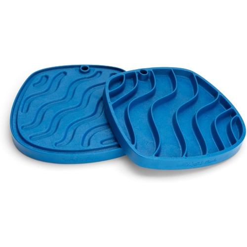 West Paw Waves Feast Slow Feeder Pet Dog Mat Dishwasher Safe Marine