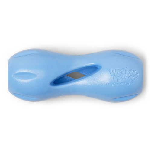 West Paw Qwizl Tough Treat Dispenser Puzzle Pet Dog Toy Periwinkle Small