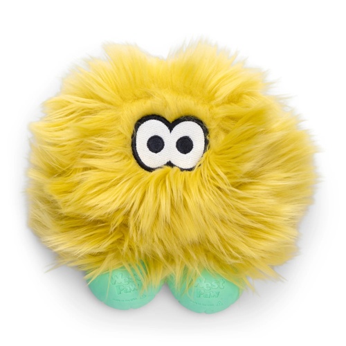 West Paw Rowdies Rolf Interactive Play Plush Dog Squeaker Toy Citrus