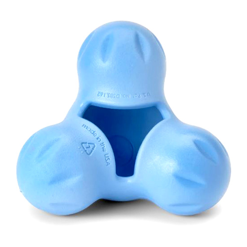 West Paw Tux Treat Dispenser Durable Puzzle Pet Dog Toy Periwinkle Small
