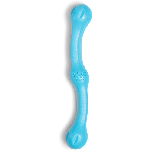 West Paw Zwig Interative Play Squishy Non-Toxic Pet Dog Toy Aqua
