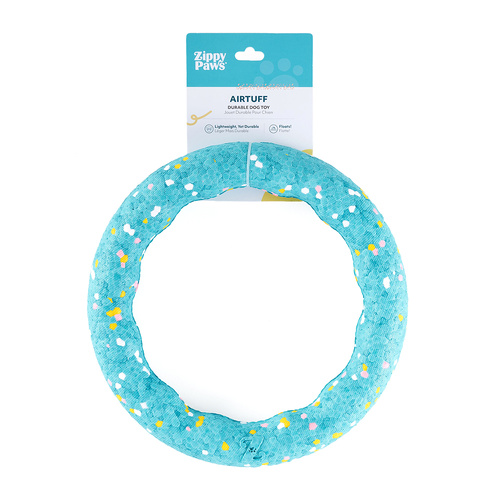 ZippyPaws Airtuff: Ring Interactive Play Durable Pet Dog Toy