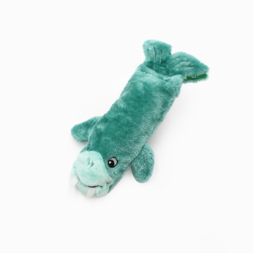 ZippyPaws Bottle Crusherz: Walrus Interactive Plush Dog Squeaker Toy
