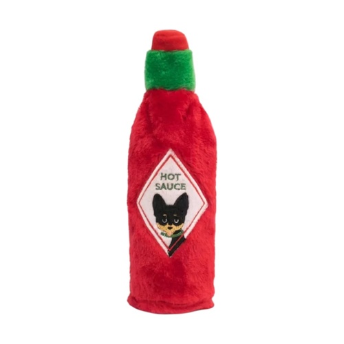 ZippyPaws Hot Sauce Crusherz: Pupbasco Interactive Plush Dog Squeaker Toy