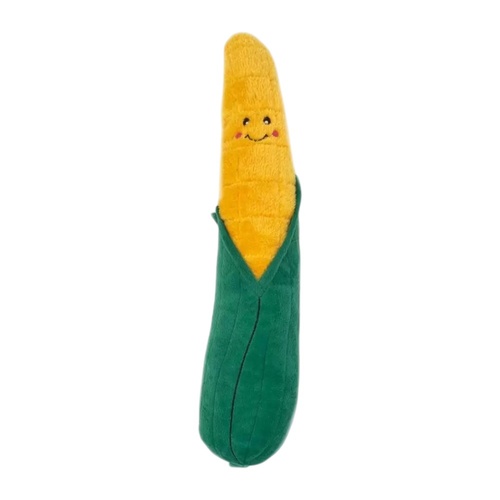 ZippyPaws Jigglerz: Corn Interactive Plush Pet Dog Squeaker Toy