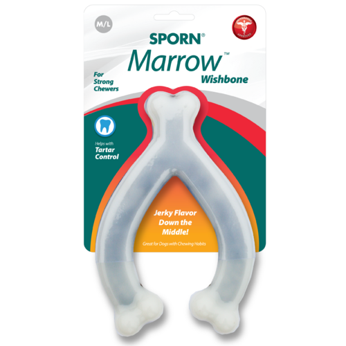 Sporn Marrow Wishbone Dental Care Dog Chew Toy