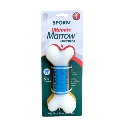 Sporn Ultimate Marrow Chew Bone Durable Dog Chew Toy 