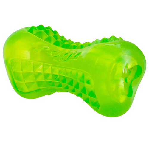 Rogz Yumz Treat Dispensing Dog Chew Toy Lime Small